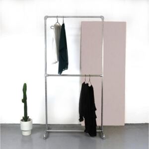 ZIITO D - Clothes rack with two pipes