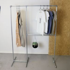 ZIITO DR - Clothes rack with two pipes and long hanging space