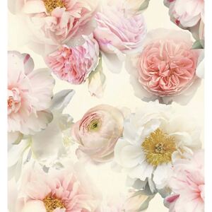 Arthouse Diamond Bloom Floral Textured Glitter Blush Pink Wallpaper Sample