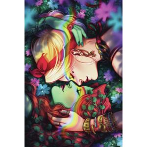 Art Poster Harley Quinn and Poison Ivy - Love
