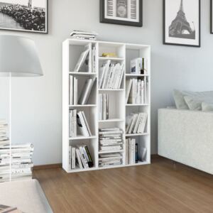 VidaXL Room Divider/Book Cabinet White 100x24x140 cm Chipboard