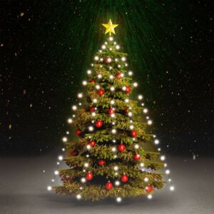 Christmas Tree Net Lights with 210 LEDs IP44 Cold White 210 cm