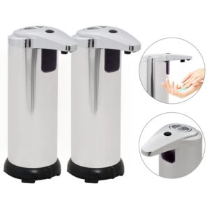 VidaXL Automatic Soap Dispensers 2 pcs Infrared Sensor 600 ml