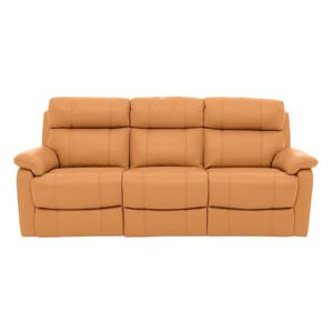 Relax Station Komodo 3 Seater Leather Power Sofa - Yellow- World of Leather