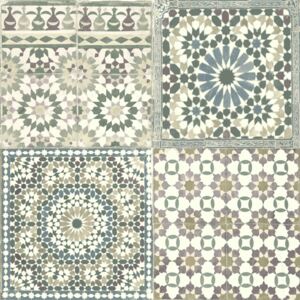 DUTCH WALLCOVERINGS Wallpaper Moroccan Tiles Brown