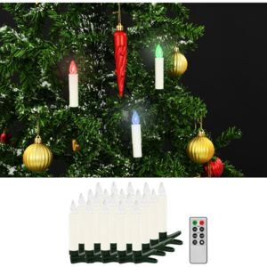 VidaXL Christmas Wireless LED Candles with Remote Control 20 pcs RGB