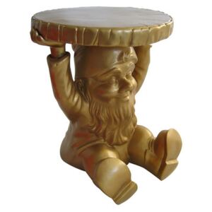 Gnome Attila End table by Kartell Gold