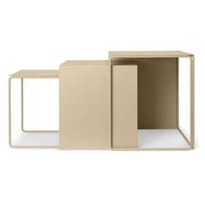 Cluster Nested tables - / Set of 3 by Ferm Living Beige