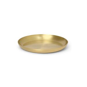 Basho Tray - Round / Brass - Ø 9.5 cm by Ferm Living Gold/Metal