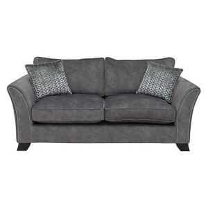 Amora 3 Seater Fabric Classic Back Sofa Bed - Grey