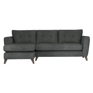 The Lounge Co. - Hermione Fabric Corner Sofa with Chaise End - Grey