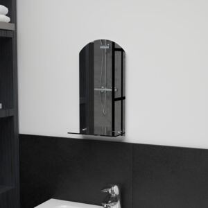 VidaXL Wall Mirror with Shelf 20x40 cm Tempered Glass