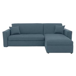 Versatile 2 Seater Fabric Chaise Sofa Bed with Storage with Box Arms