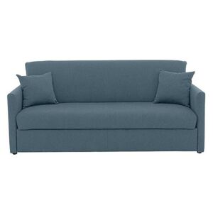 Versatile 3 Seater Fabric Sofa Bed with Slim Arms