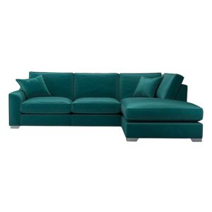 The Lounge Co. - Isobel Fabric Corner Sofa with Chaise End - Teal