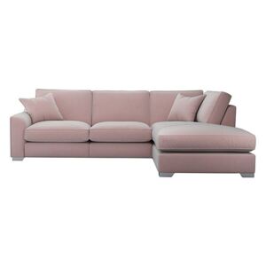 The Lounge Co. - Isobel Fabric Corner Sofa with Chaise End - Pink