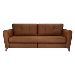 The Lounge Co. - Hermione 4 Seater Leather Sofa - Brown