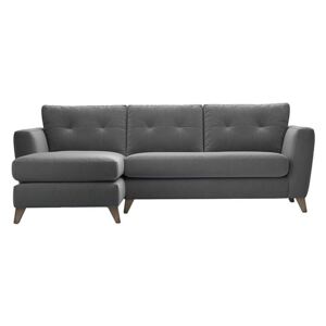 The Lounge Co. - Hermione Fabric Corner Sofa with Chaise End - Grey