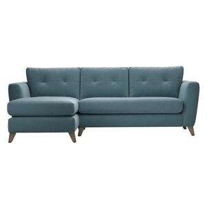 The Lounge Co. - Hermione Fabric Corner Sofa with Chaise End - Blue