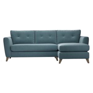 The Lounge Co. - Hermione Fabric Corner Sofa with Chaise End - Blue