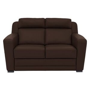 Nicoletti - Matera 2 Seater Leather Static Sofa with Box Arm - Brown
