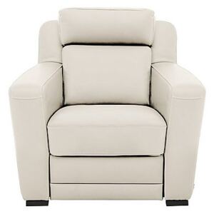 Nicoletti - Matera Leather Armchair with Box Arms - Cream