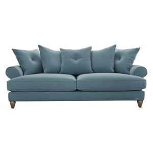 The Lounge Co. - Bronwyn 4 Seater Fabric Scatter Back Sofa - Blue