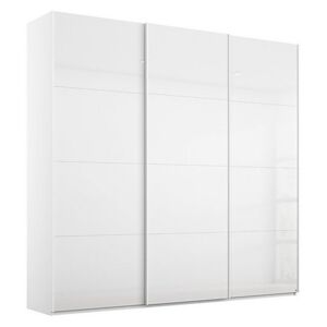 Rauch - Formes Glass 3 Door Sliding Wardrobe - White