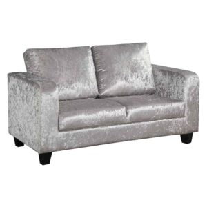 Sofa In A Box Silver Crushed Velvet