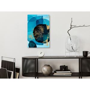 Canvas Print Abstract: Ocean Kaleidoscope (1 Part) Vertical