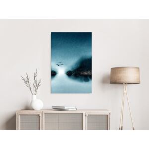 Canvas Print In the Moonlight: Flight at Dawn (1 Part) Vertical