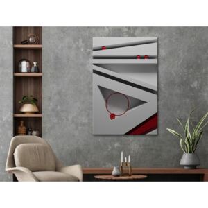 Canvas Print Abstract: Sloping Structure (1 Part) Vertical