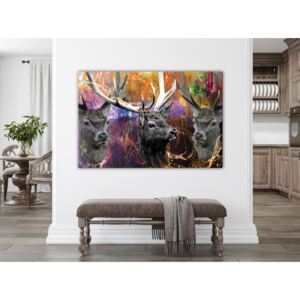Canvas Print Abstract: Three Brothers (1 Part) Wide