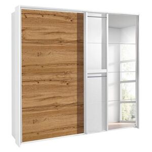 Rauch - Indiana Sliding Door Wardrobe with Mirror - 235-cm - Brown