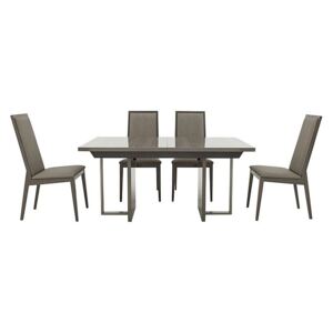 ALF - Movado Extending Dining Table and 4 Dining Chairs - 210-cm - Grey