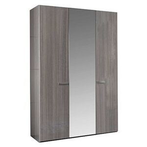 ALF - Movado 3 Door Wardrobe with Mirrors - Grey