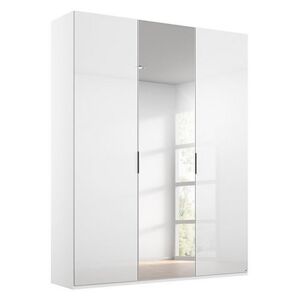 Rauch - Formes Glass 3 Door Hinged Wardrobe with 1 Mirror - White