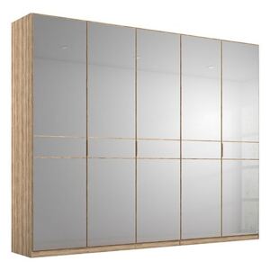 Rauch - Lando Hinged Mirror Wardrobe - 250-cm - Brown