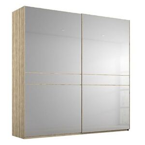 Rauch - Lando Sliding Mirror Wardrobe - 200-cm - Brown