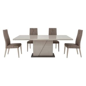 ALF - Alpine Dining Table and 4 Dining Chairs - Beige
