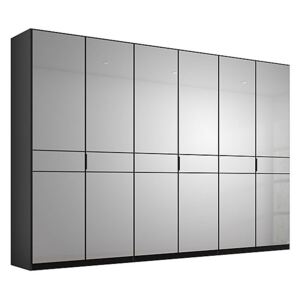 Rauch - Lando Hinged Mirror Wardrobe - 300-cm - Black