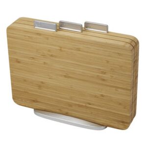 Index Chopping board - Bamboo / Set of 3 + stand by Joseph Joseph Natural wood