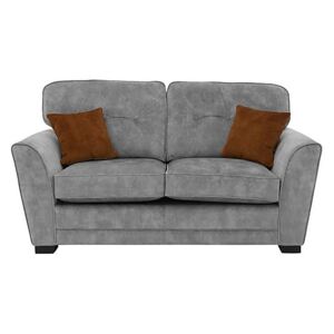 Nelly 2 Seater Fabric Sofa Bed Handcrafted in the UK - Grey