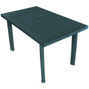 VidaXL Garden Table Green 126x76x72 cm Plastic