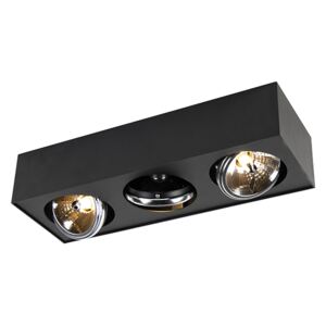 Modern Ceiling Spotlight 3 Black incl. G9 LED - Kaya