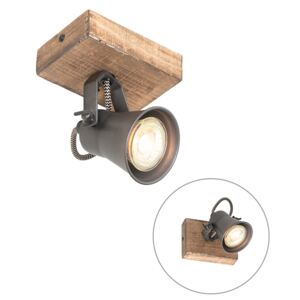Rural spot black with wood - Jelle