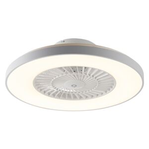 Ceiling fan white with star effect dimmable - Climo