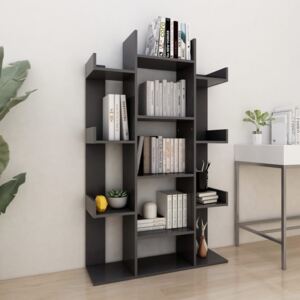 Book Cabinet Grey 86x25.5x140 cm Chipboard