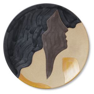 Ceramic Aya Presentation plate - / Ø 37.5 cm - Can be wall-mounted by Ferm Living Multicoloured