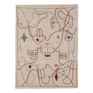 Silhouette Rug - / By Jaime Hayon - 200 x 300cm / Wool by Nanimarquina Multicoloured/Beige